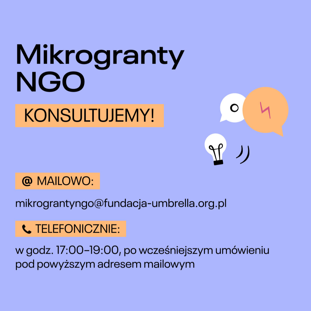 Konsultacje wniosków składanych do programu Mikrogranty NGO